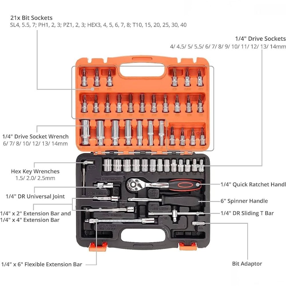 46 in 1 Socket Wrench Set Box - Image 2