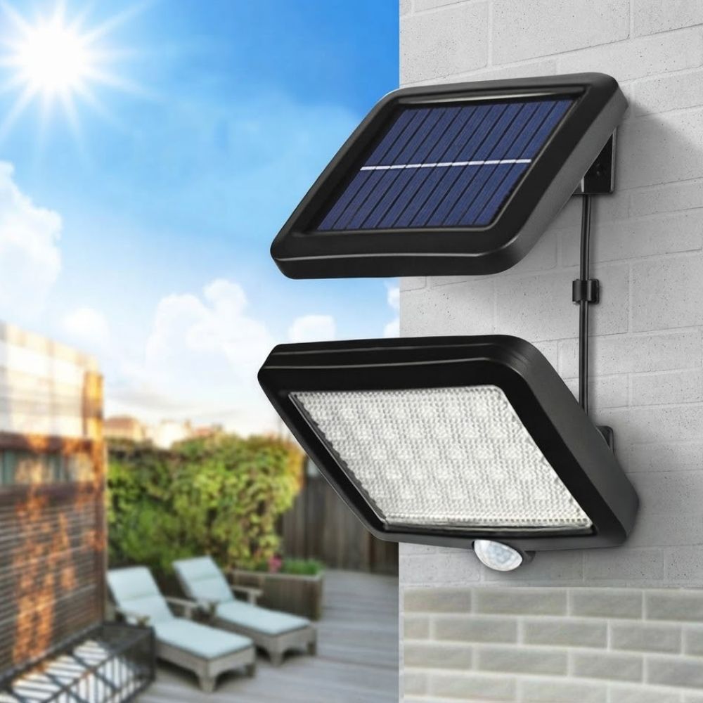 56 LED Indoor Outdoor Solar Power Sensor Light - Image 2