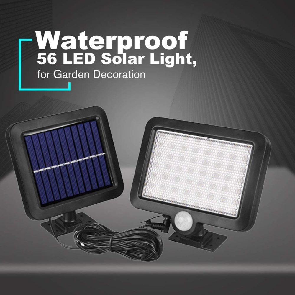 56 LED Indoor Outdoor Solar Power Sensor Light - Image 3