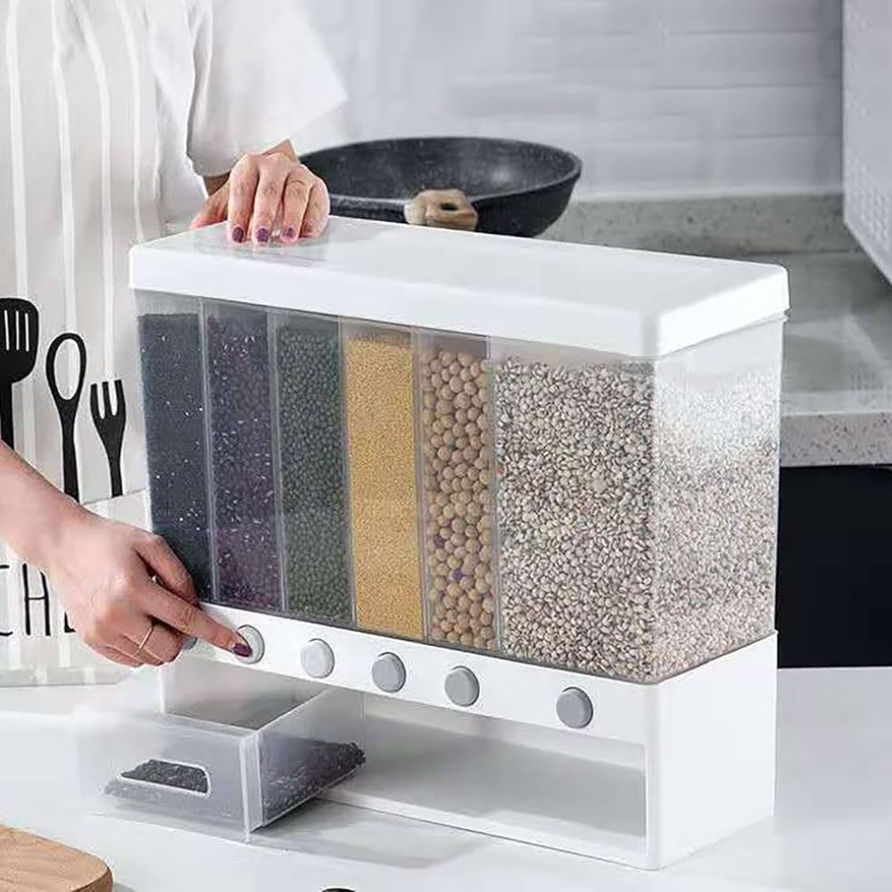 6-in-1 Grain & Rice Dispenser Container 10kg - Image 2