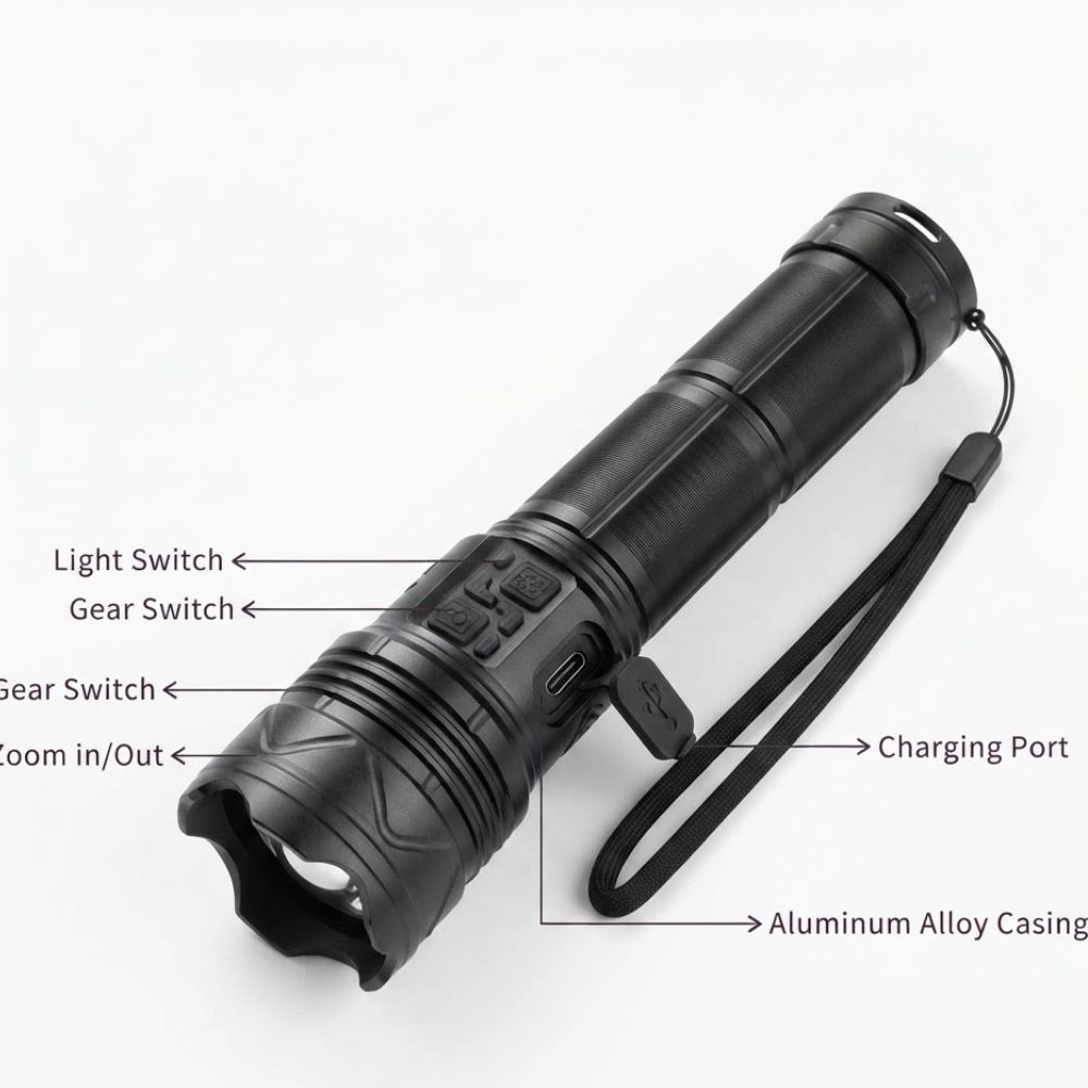 COBA-W 518 Super Bright Powerful LED Torch Light