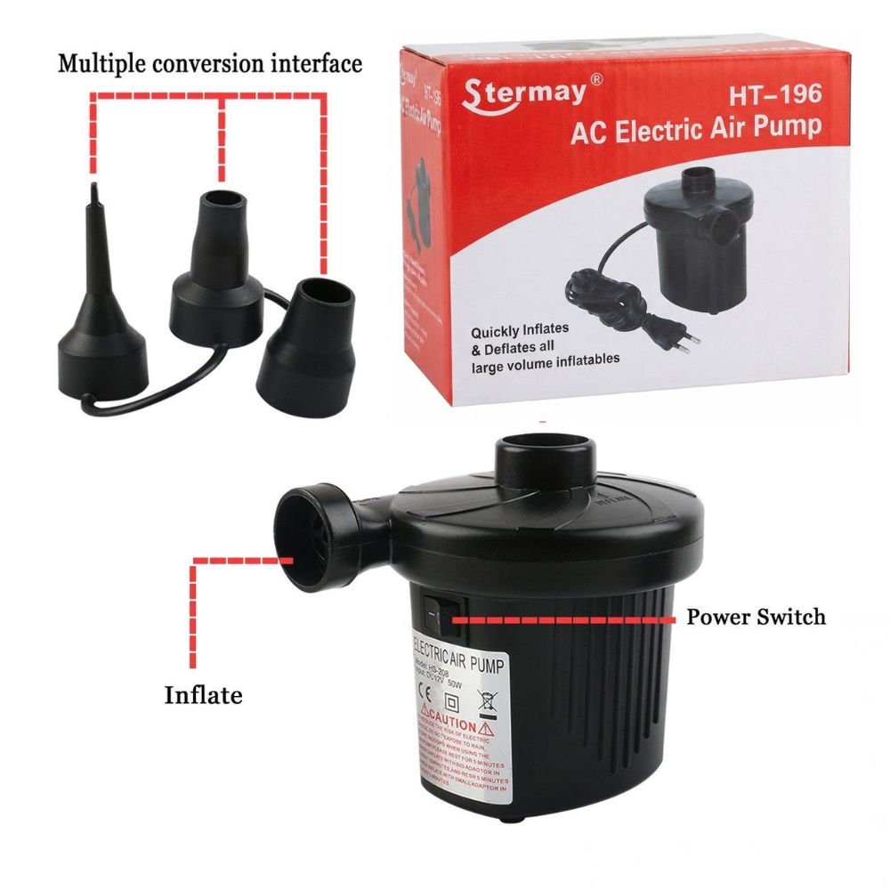 Electric Air Pumper for Inflatable Furniture – Black - Image 2