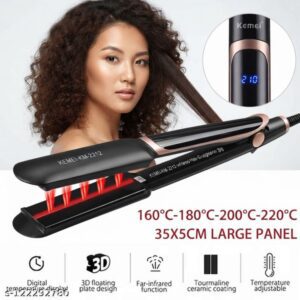 Kemei Km-2212 Hair Electric LCD Straightening Iron