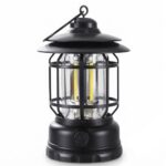 Portable Camping Lantern LED Camping Lamp Vintage