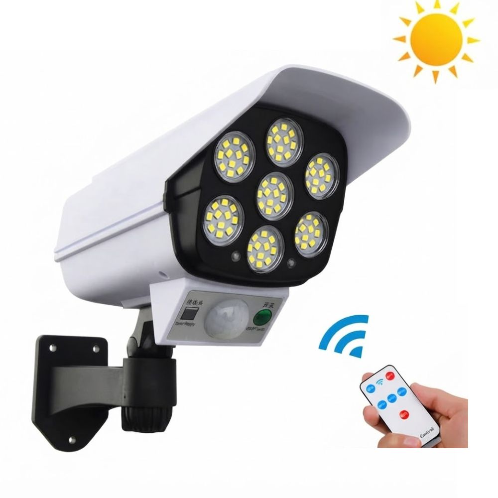 77 LED Solar Motion Sensor Remote Controlled lamp - Image 2