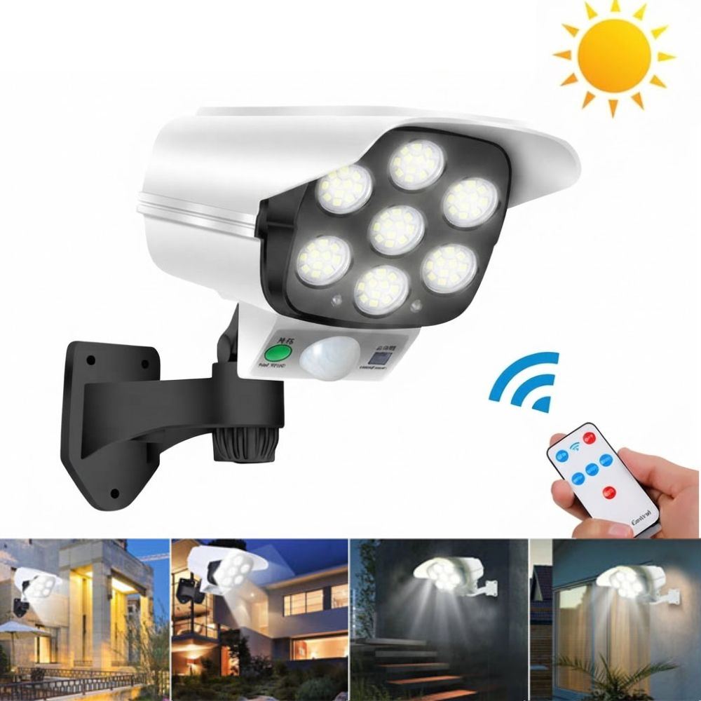 77 LED Solar Motion Sensor Remote Controlled lamp
