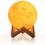 Remote control Moon Light with Wood Stand & Touching