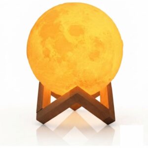 Remote control Moon Light with Wood Stand & Touching