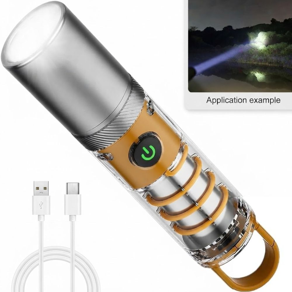 Versatile USB Rechargeable Camping Flashlight X-10