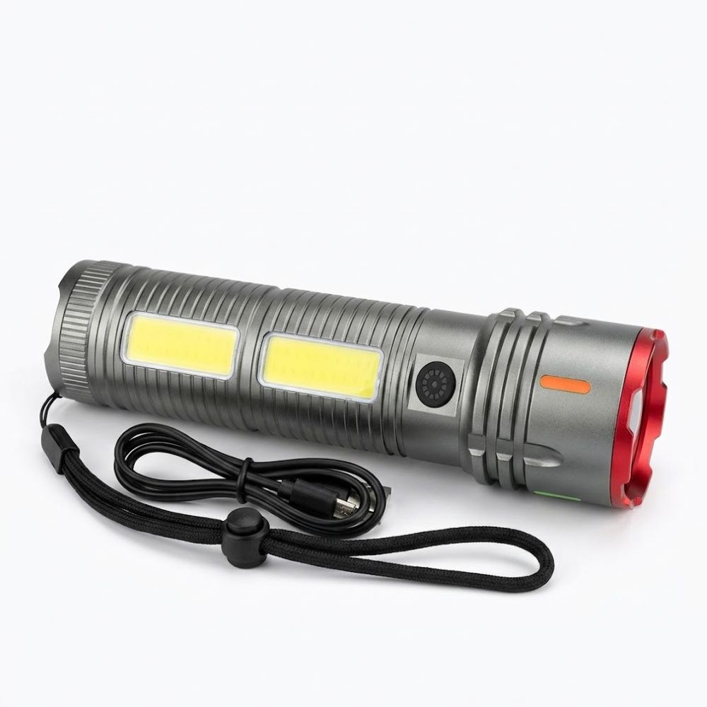 X03 Aluminum Alloy Body Rechargeable Torch - Image 2